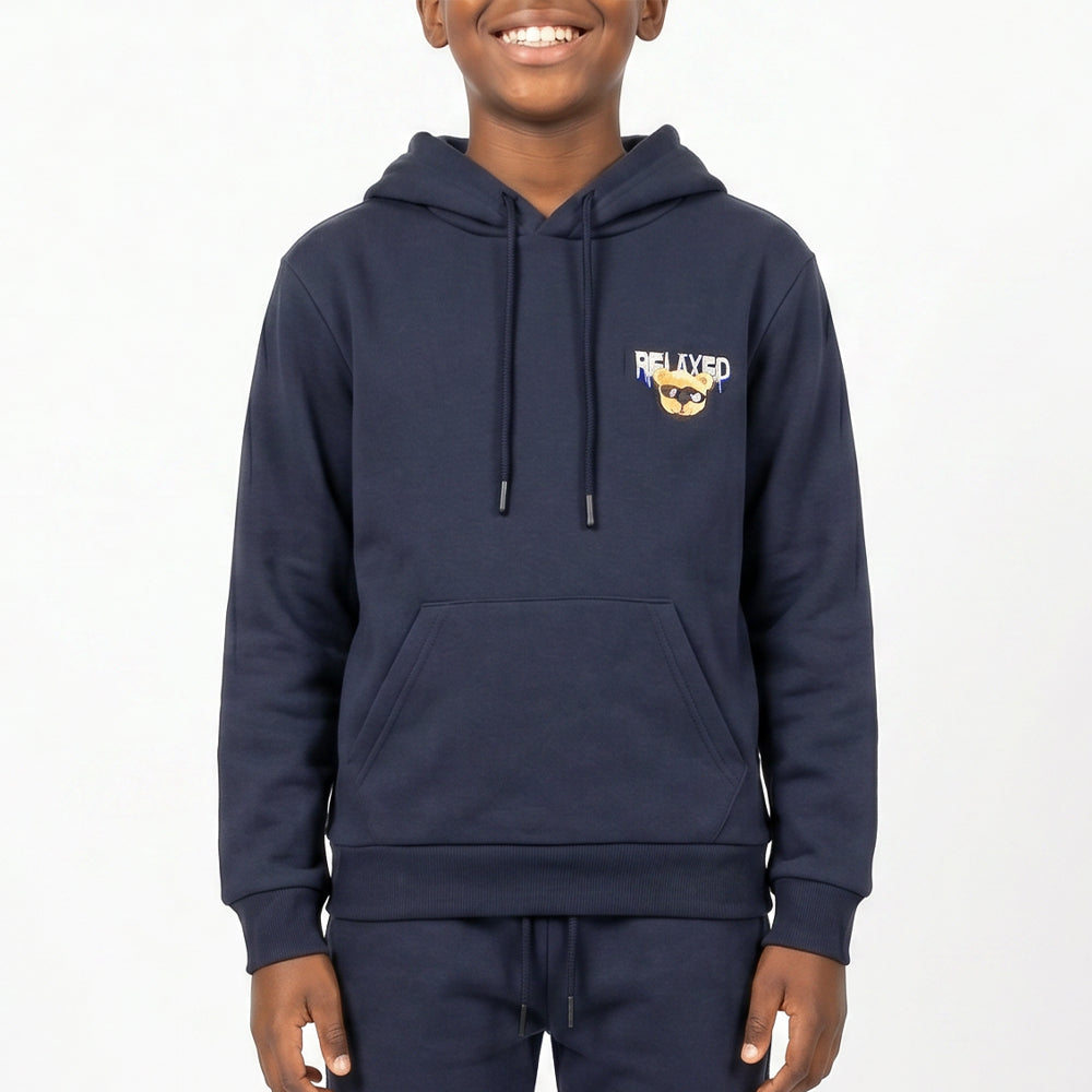 Navy Fleece Hoody