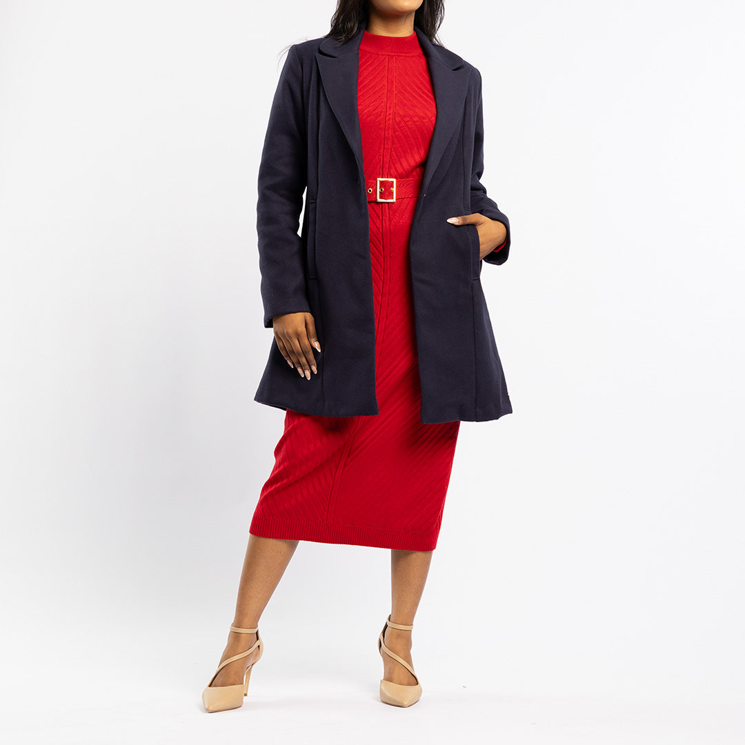 LDS NAVY MELTON JKT