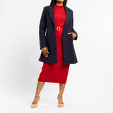 LDS NAVY MELTON JKT