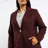 LDS CHRY MELTON JKT