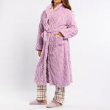 LADIES LQD MAUVE JACQUARD GOWN