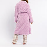 LADIES LQD MAUVE JACQUARD GOWN