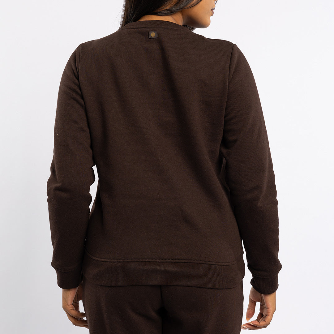 LDS CHOC FLEECE SWEATR
