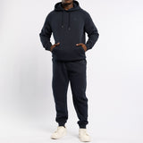 MENS ZAFF NAVY HOODED FLEECE JACKET