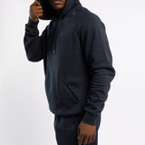 MENS ZAFF NAVY HOODED FLEECE JACKET