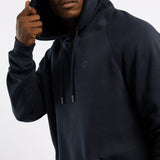 MENS ZAFF NAVY HOODED FLEECE JACKET
