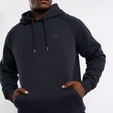 MENS ZAFF NAVY HOODED FLEECE JACKET