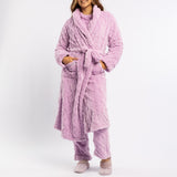 LADIES LQD MAUVE JACQUARD GOWN