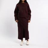 LDS MELTON BOXY TOP