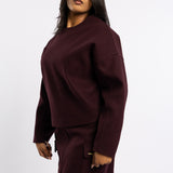 LDS MELTON BOXY TOP