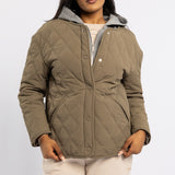 LDS QUILTED HOODY JKT
