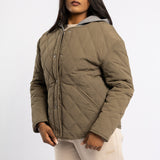 LDS QUILTED HOODY JKT