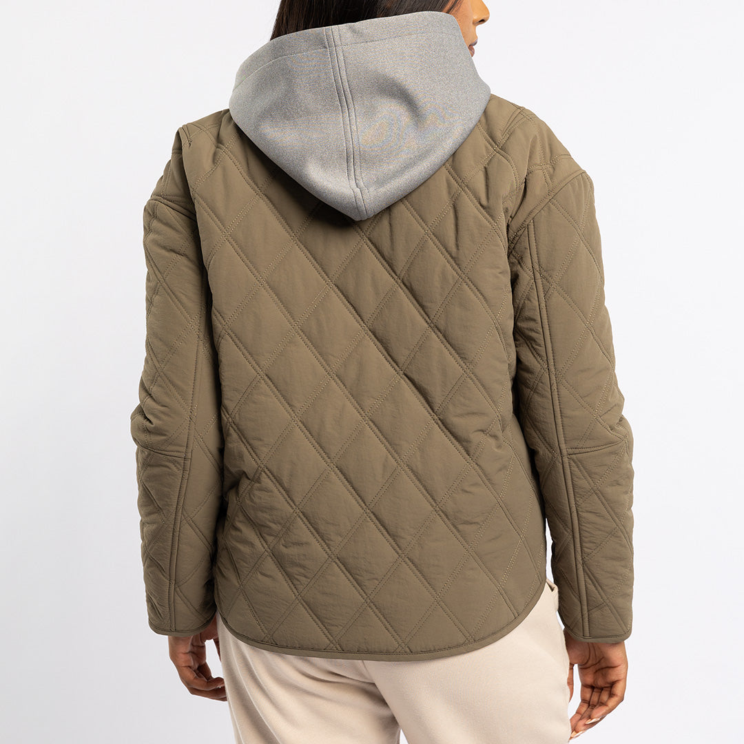 LDS QUILTED HOODY JKT