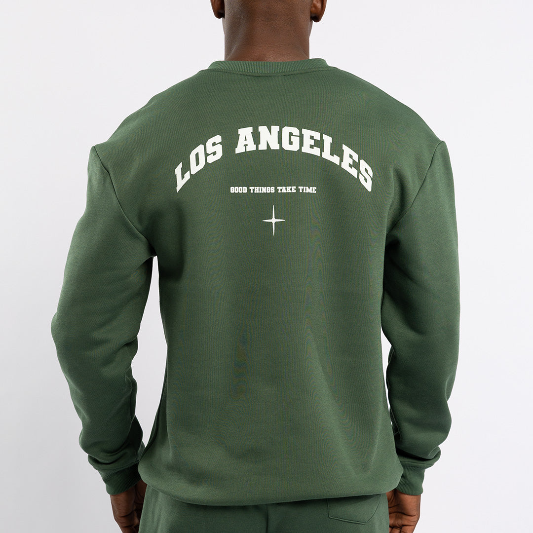 Green Graphic Sweater
