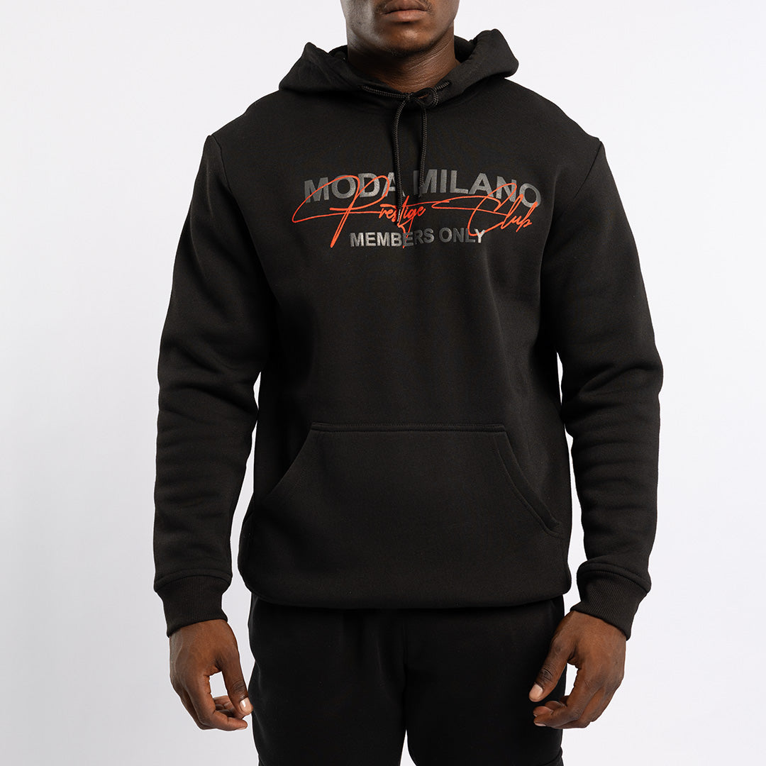 Black Back Print hoody