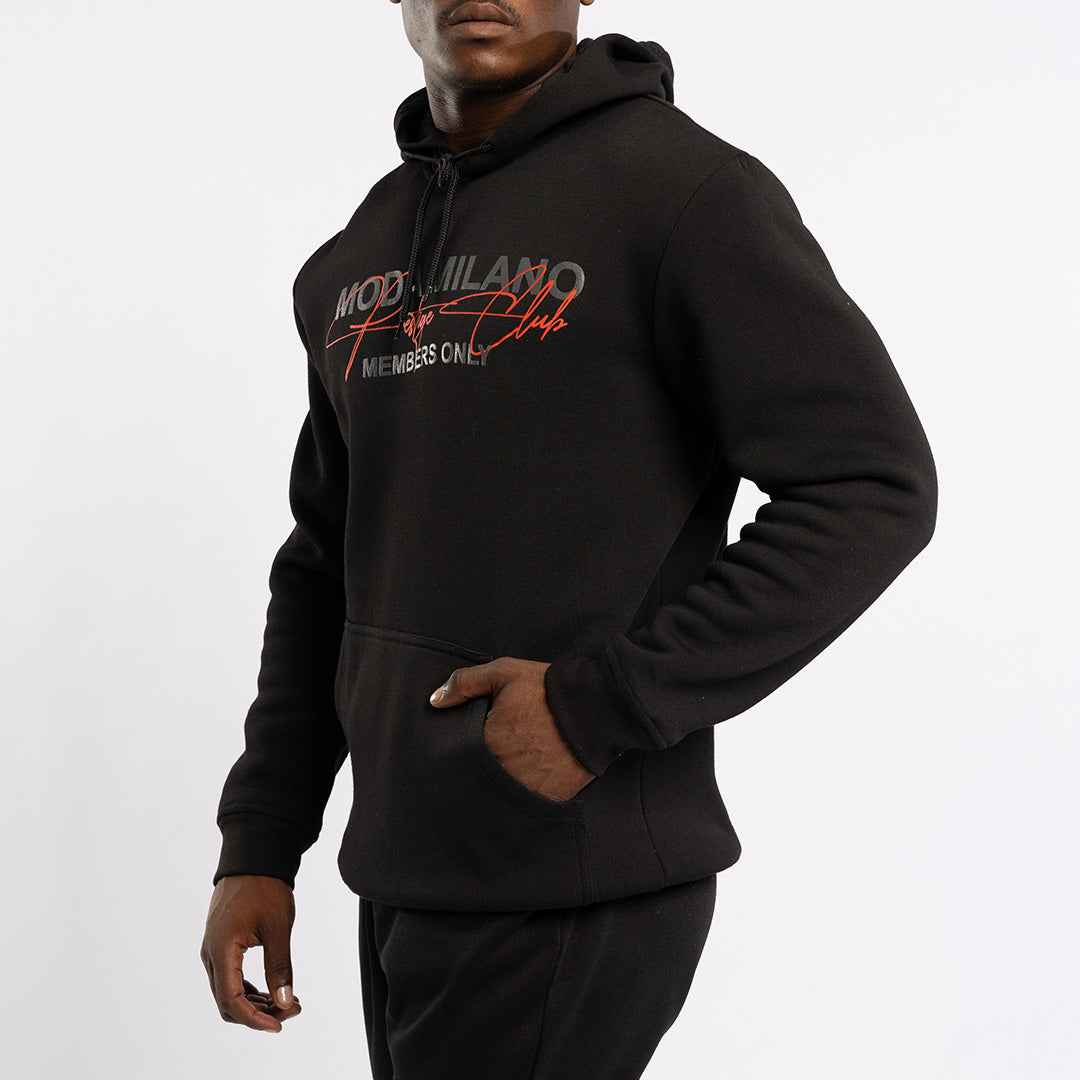 Black Back Print hoody