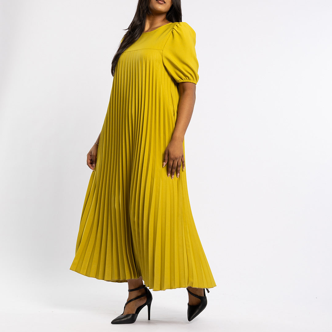 LADIES PLEATED S/S DRESS