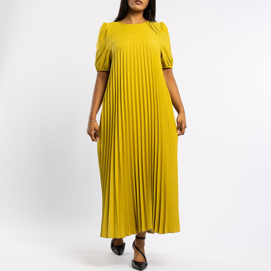LADIES PLEATED S/S DRESS