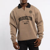 Taupe Fleece Golfer