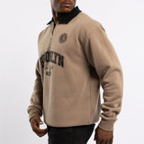 Taupe Fleece Golfer