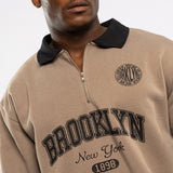 Taupe Fleece Golfer