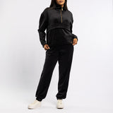 LDS VELOUR ZIP SWEATER
