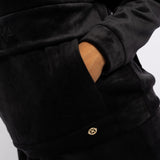 LDS VELOUR ZIP SWEATER