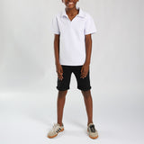 White Jacquard Golfer