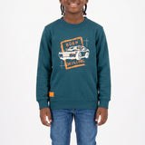 PETROL SWEATER (CREW NECK/PRINTED)