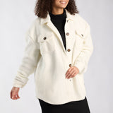 Cream Sherpa Jacket