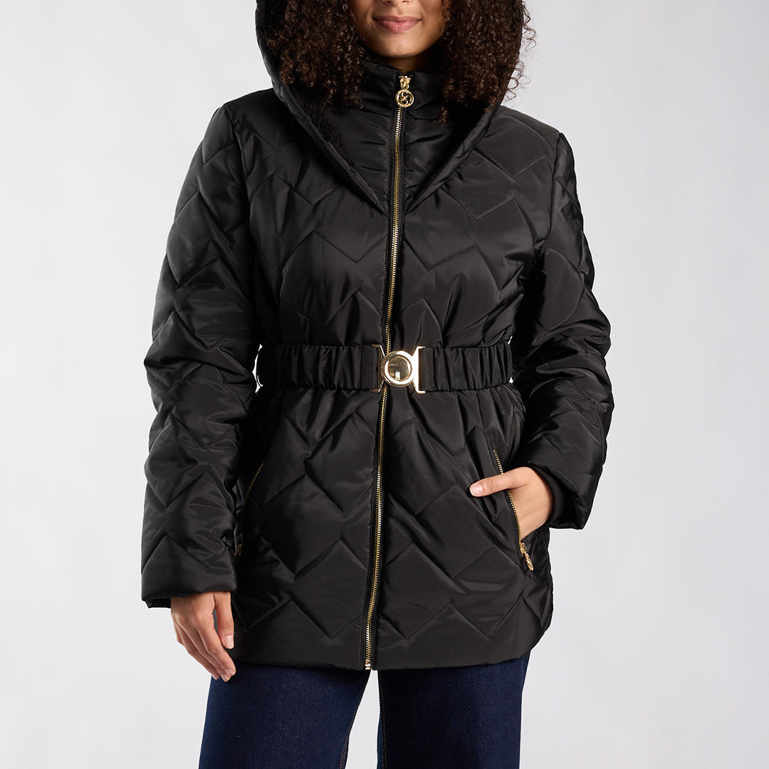 LDS BLK HOODY JKT
