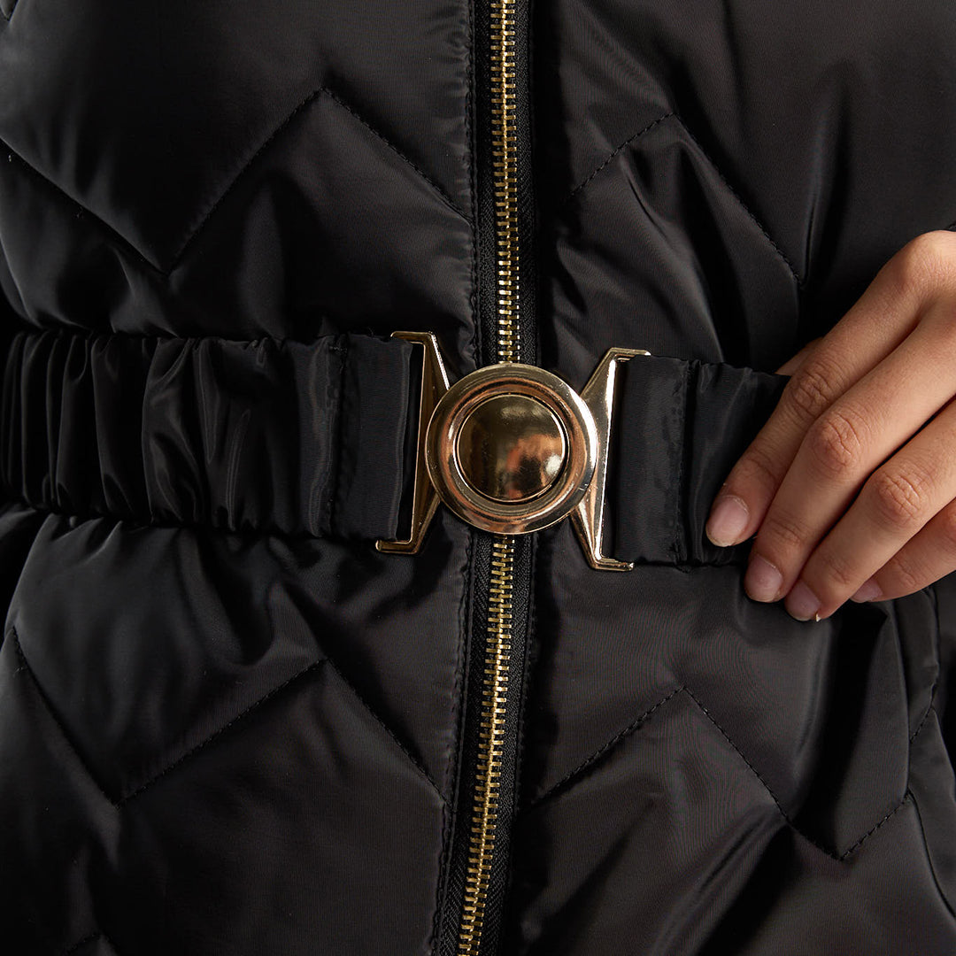 LDS BLK HOODY JKT
