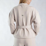 LDS BELT ZIP SWEATER