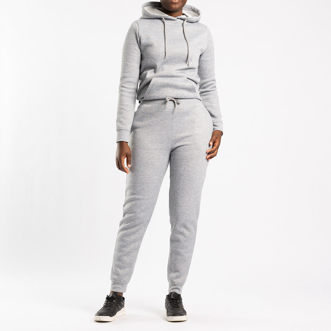 LADIES ALORA GREY MELANGE JOGGER