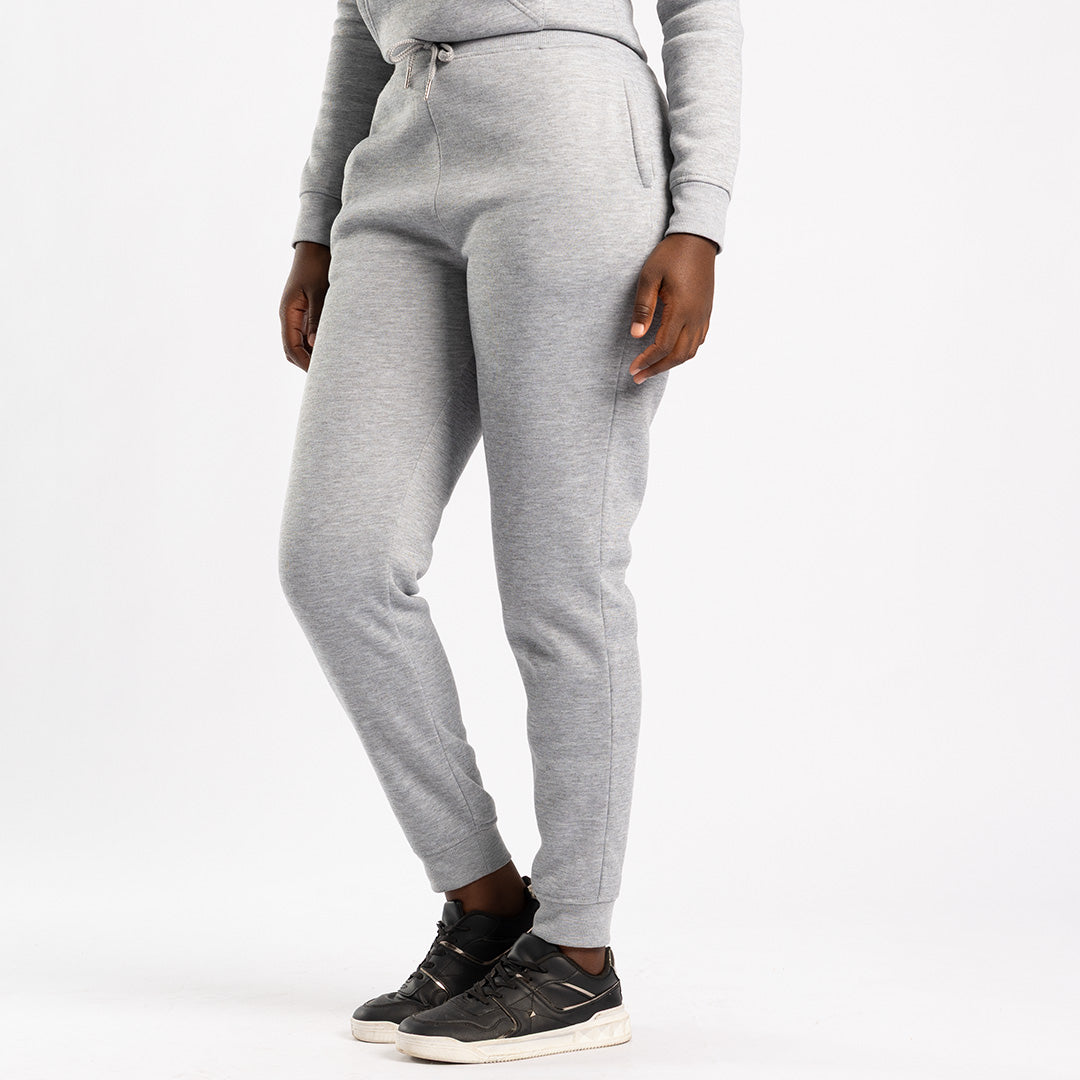 LADIES ALORA GREY MELANGE JOGGER