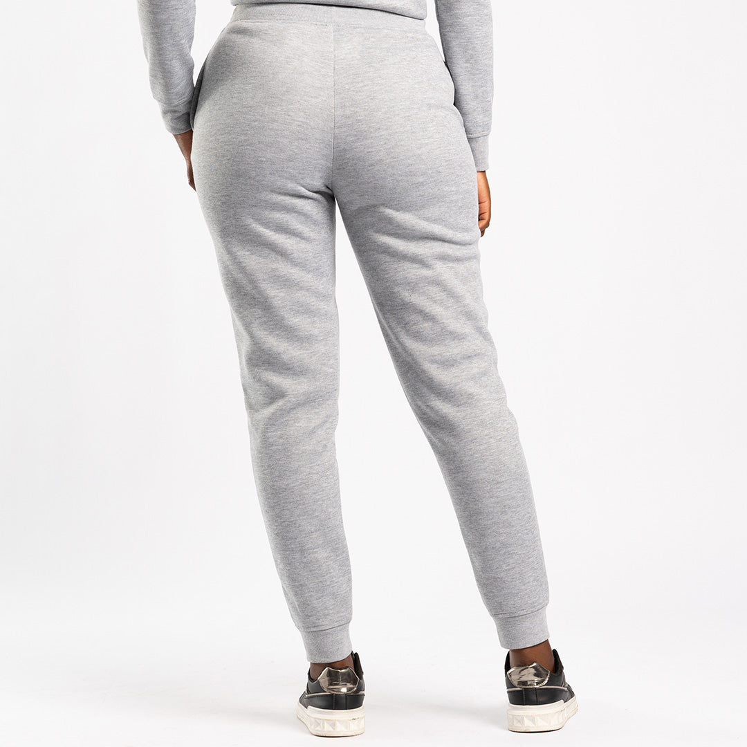 LADIES ALORA GREY MELANGE JOGGER