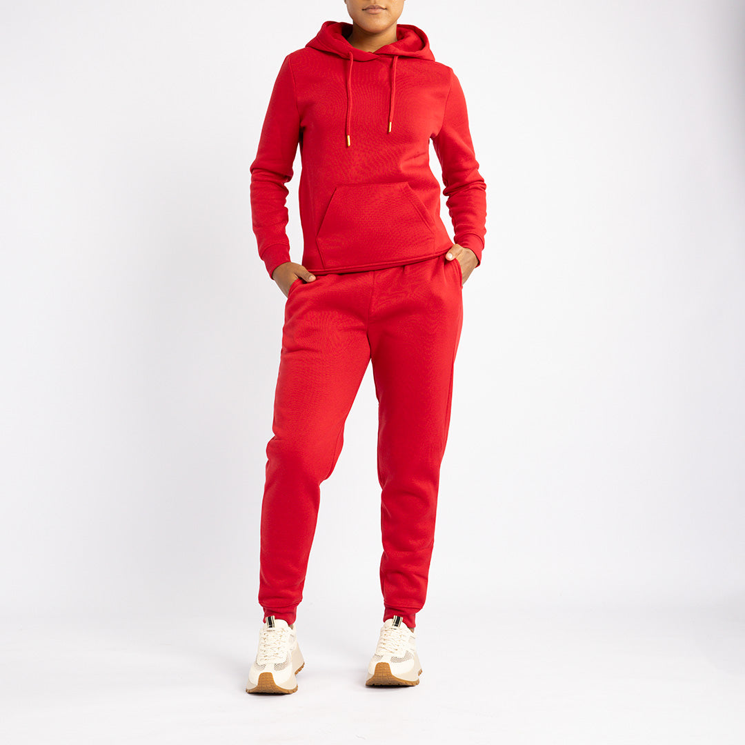 LADIES ALORA RED JOGGER
