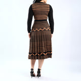 LDS LS PLEATED DRESS