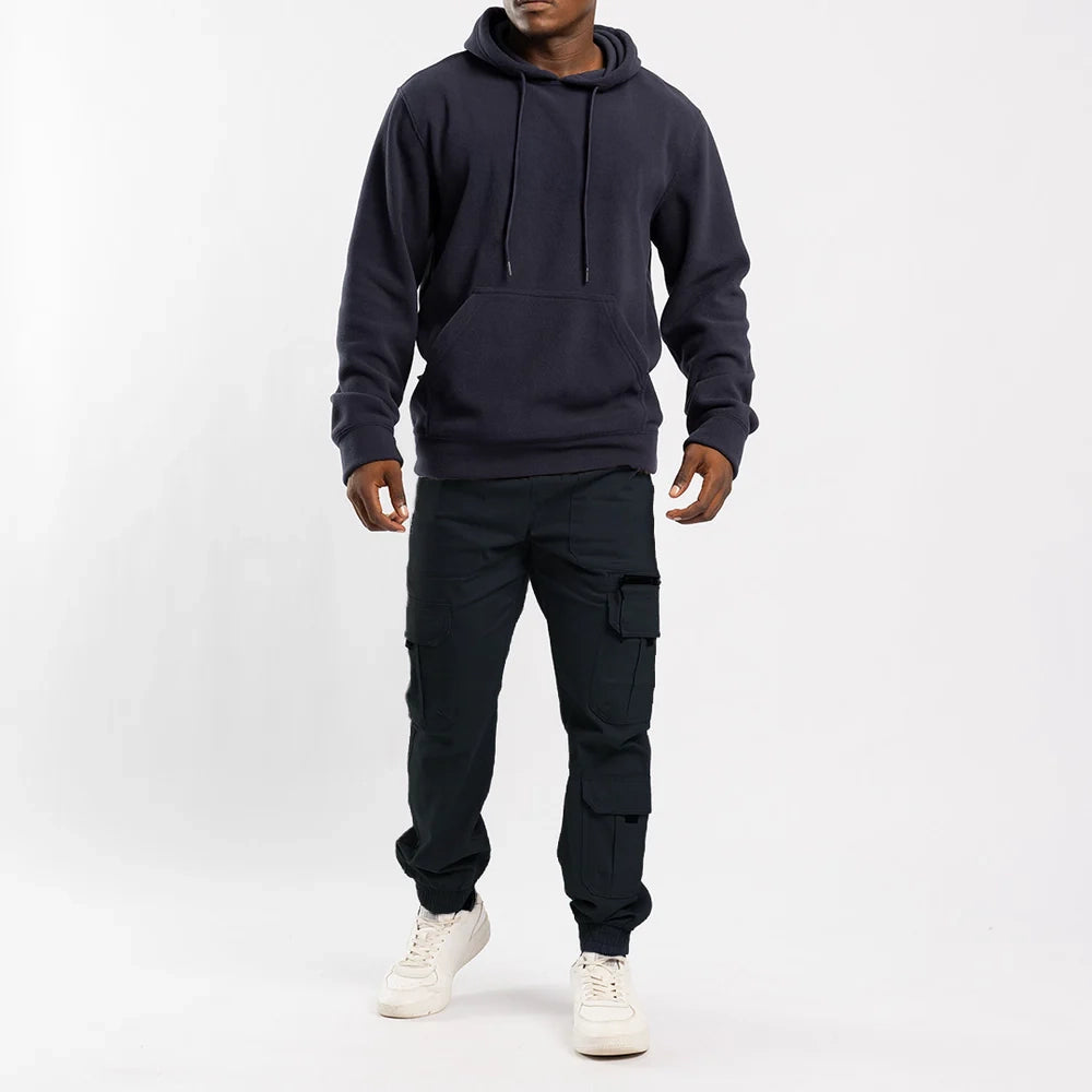 NAVY CARGO TWILL JOGGER (ZIP DETAIL)