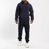 NAVY CARGO TWILL JOGGER (ZIP DETAIL)