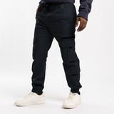 NAVY CARGO TWILL JOGGER (ZIP DETAIL)