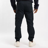 NAVY CARGO TWILL JOGGER (ZIP DETAIL)