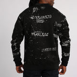 SPLATTER BLACK SWEATER (SPLATTER PRINT)