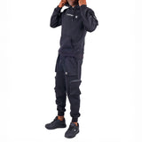 MENS BLACK HOODED SWEATER