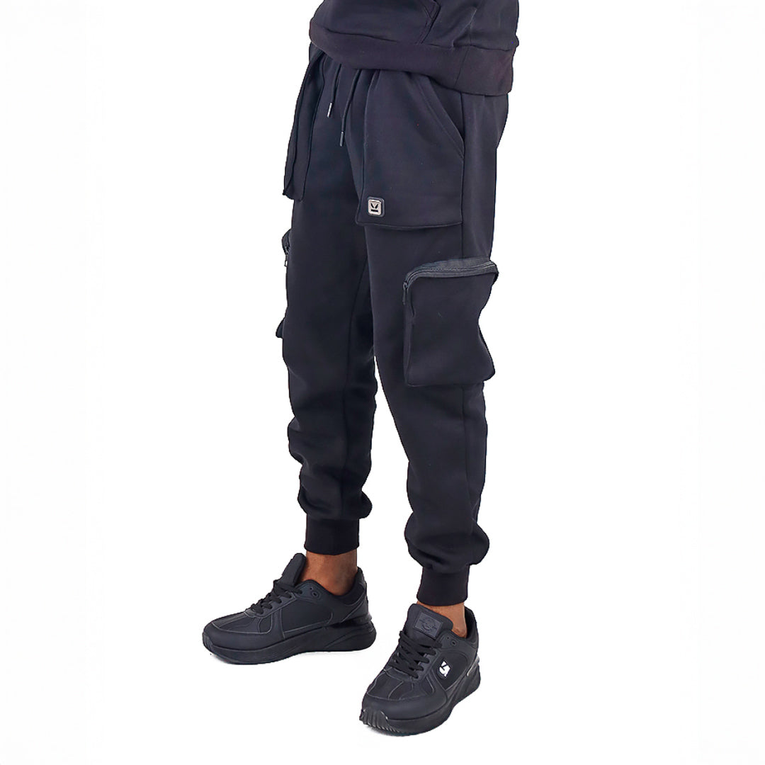 BLOCKCHAIN BLACK CARGO JOGGER