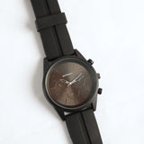 Pu Watch With Black Dial.