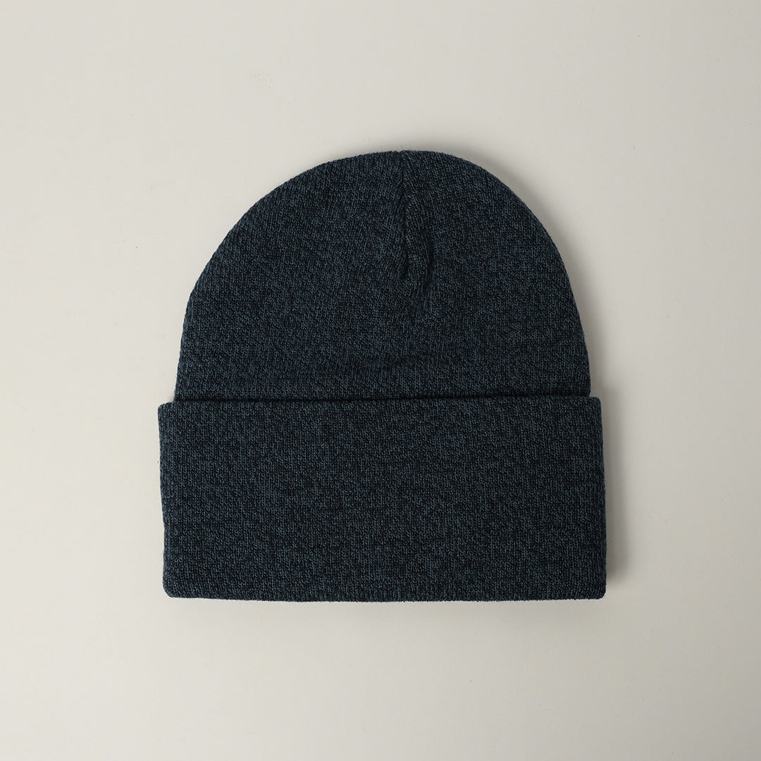 NAVY BLUE TURN UP BEANIE