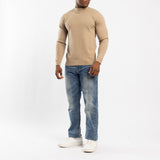 OLIVE ROUND-NECK JERSEY