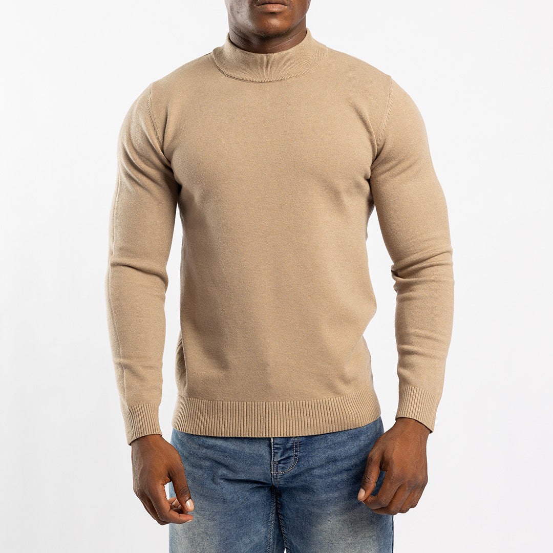 OLIVE ROUND-NECK JERSEY