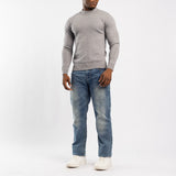 GREY ROUND-NECK JERSEY